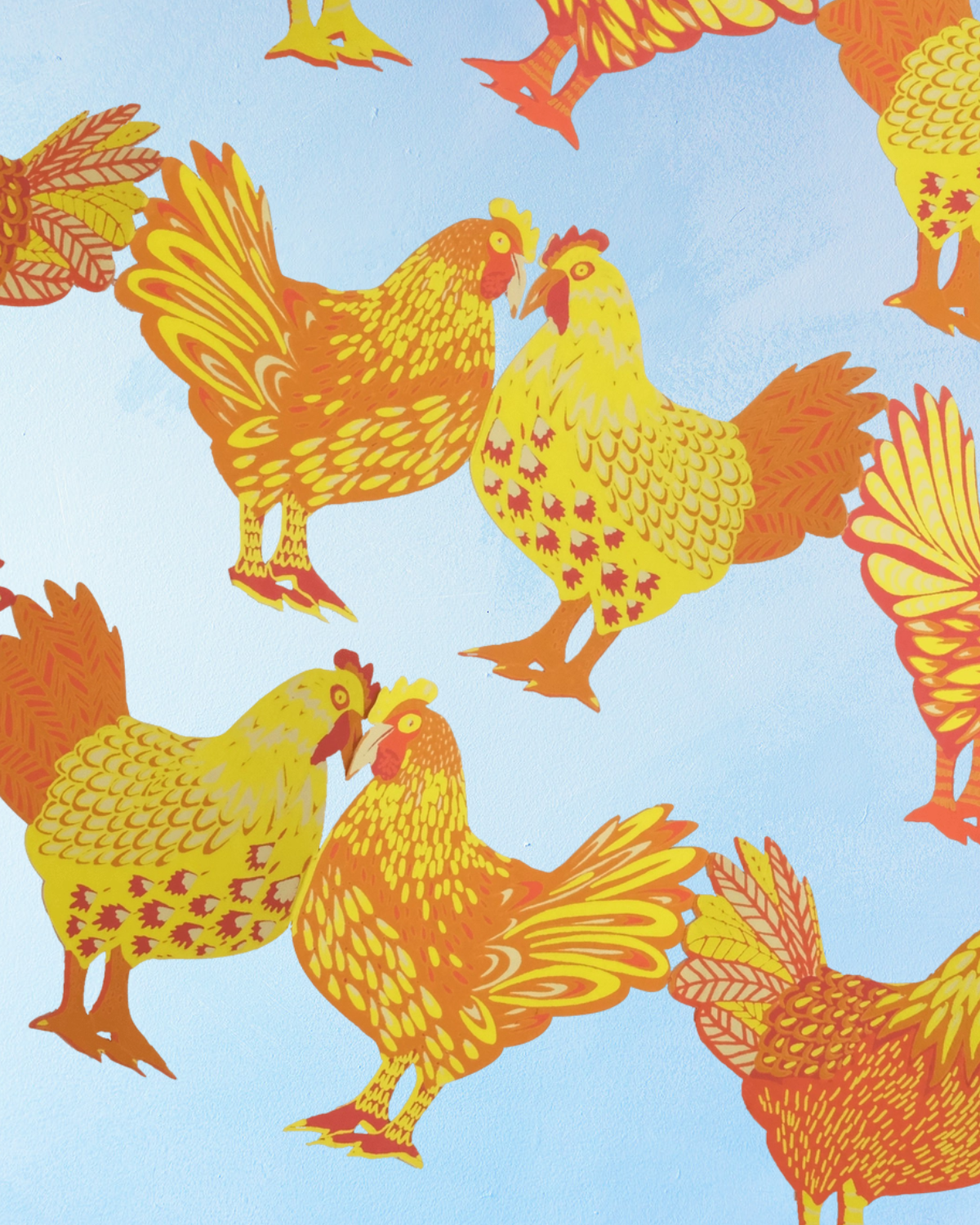 garland - chickens concertina