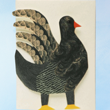 greeting card - concertina chicken