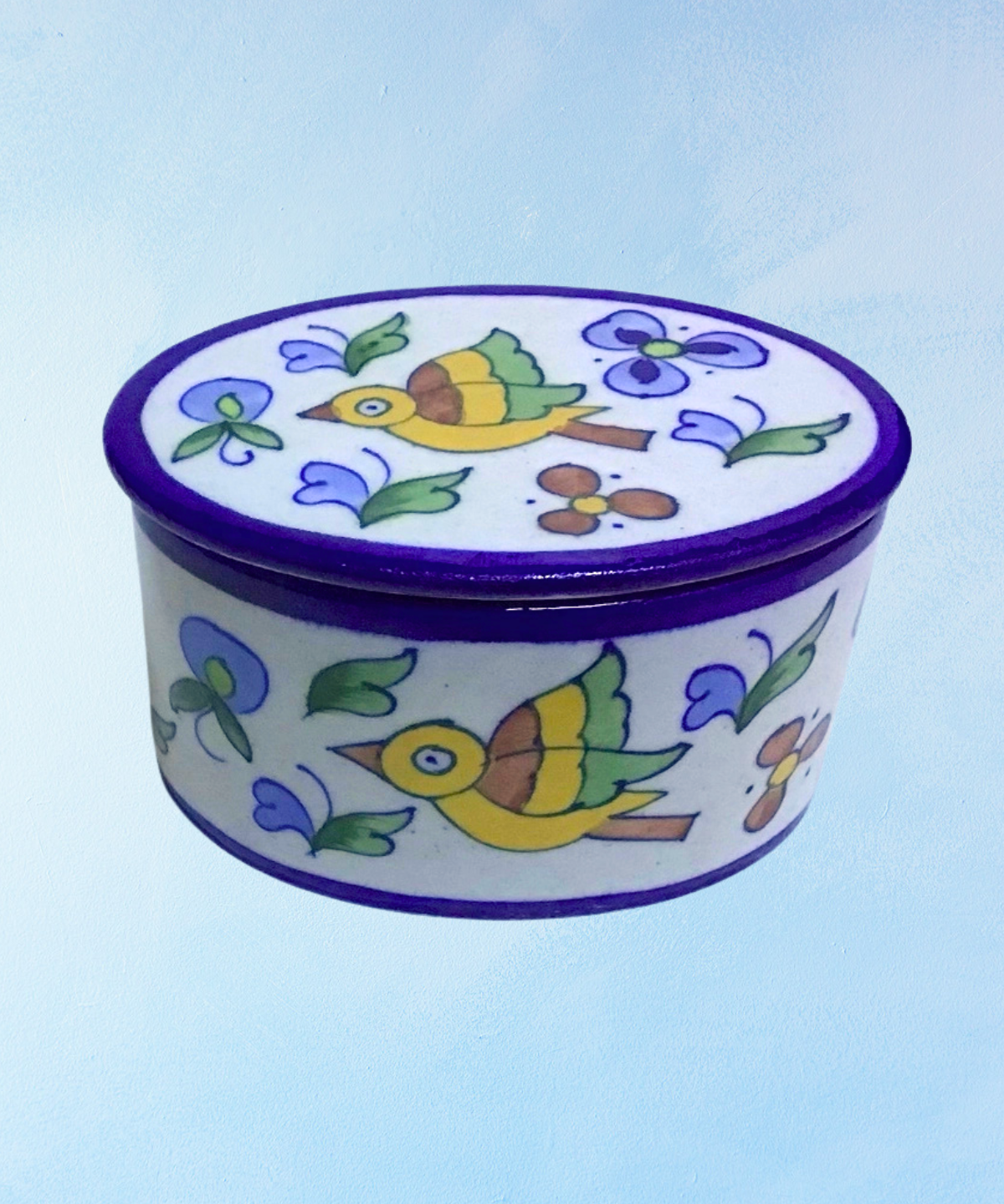 boîte à bibelots – poterie bleue (styles multiples)
