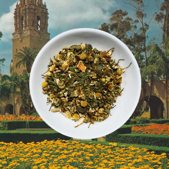 tea - chronic wellness tea: chamomile, lemon verbena, citrus