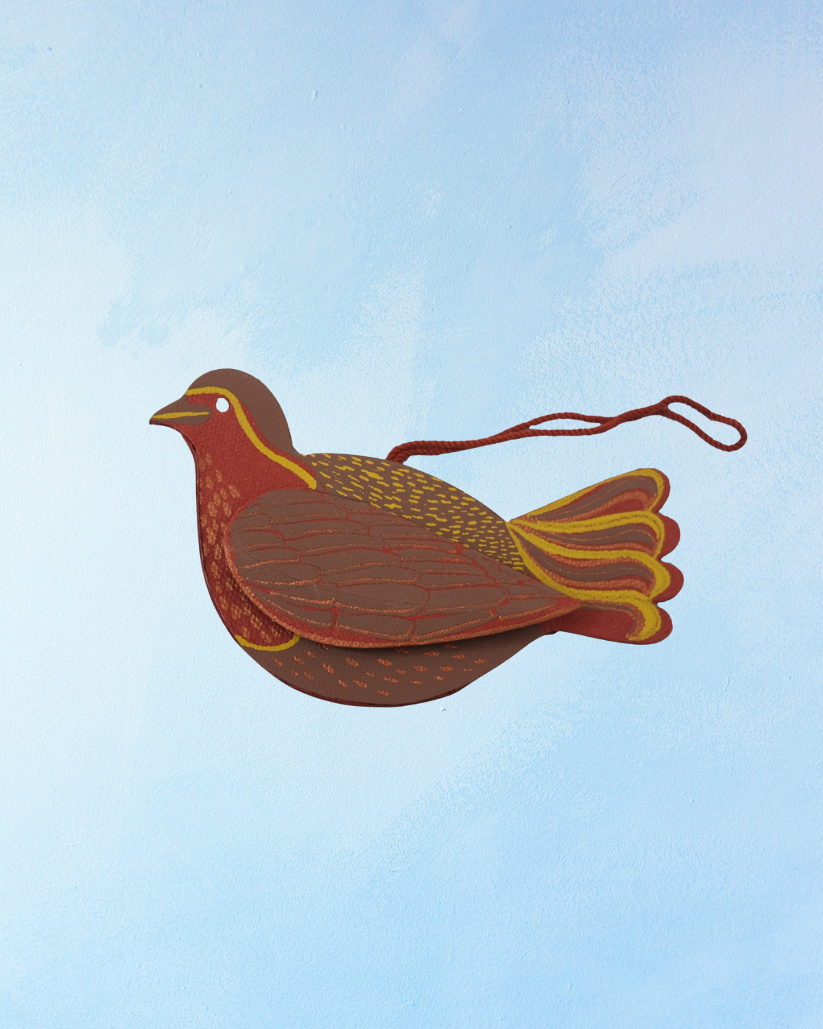 ornament - paper robin