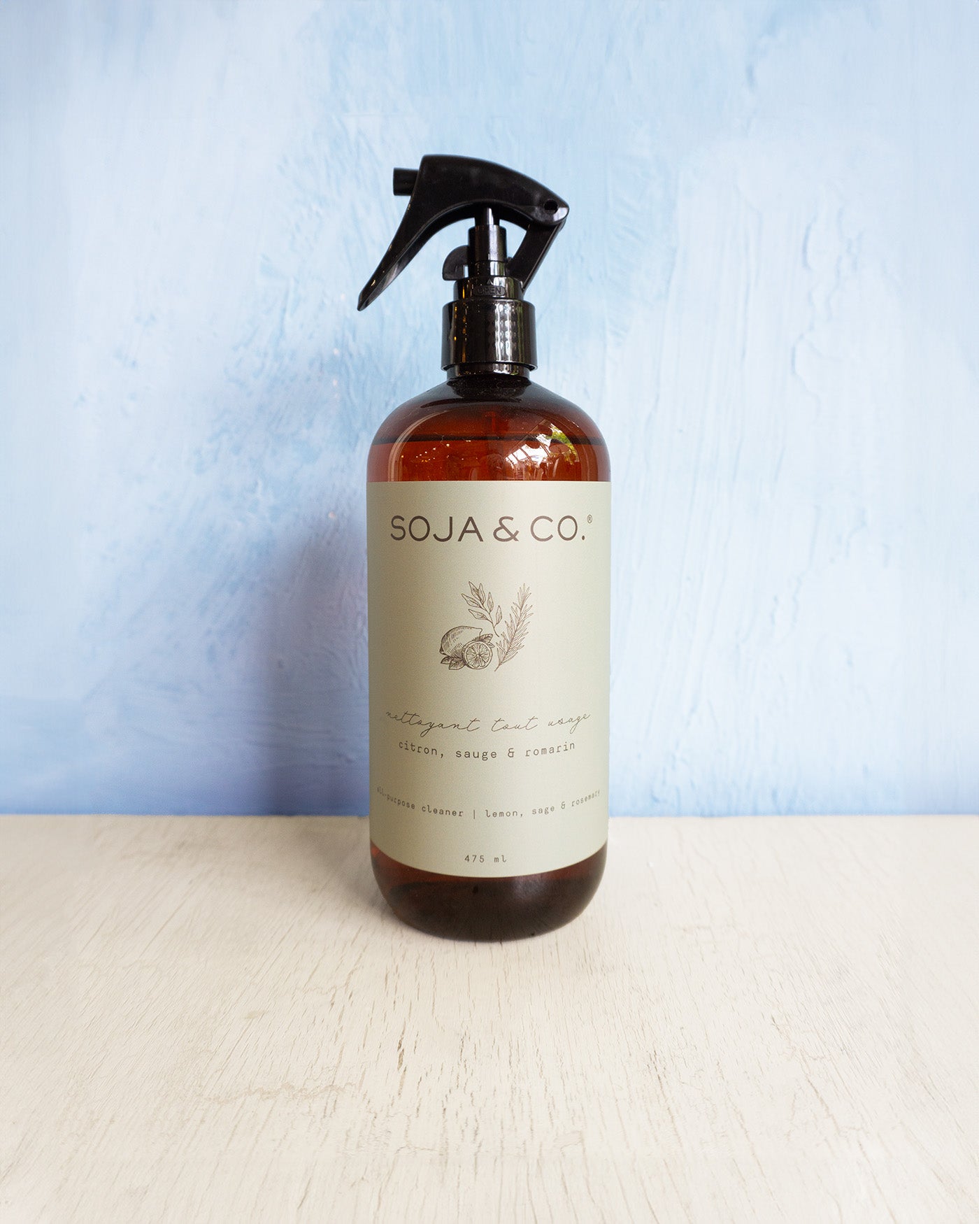 all purpose cleaner - lemon, sage, and rosemary