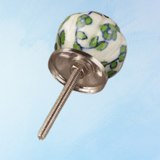 furniture knob - ceramic - climbing vine