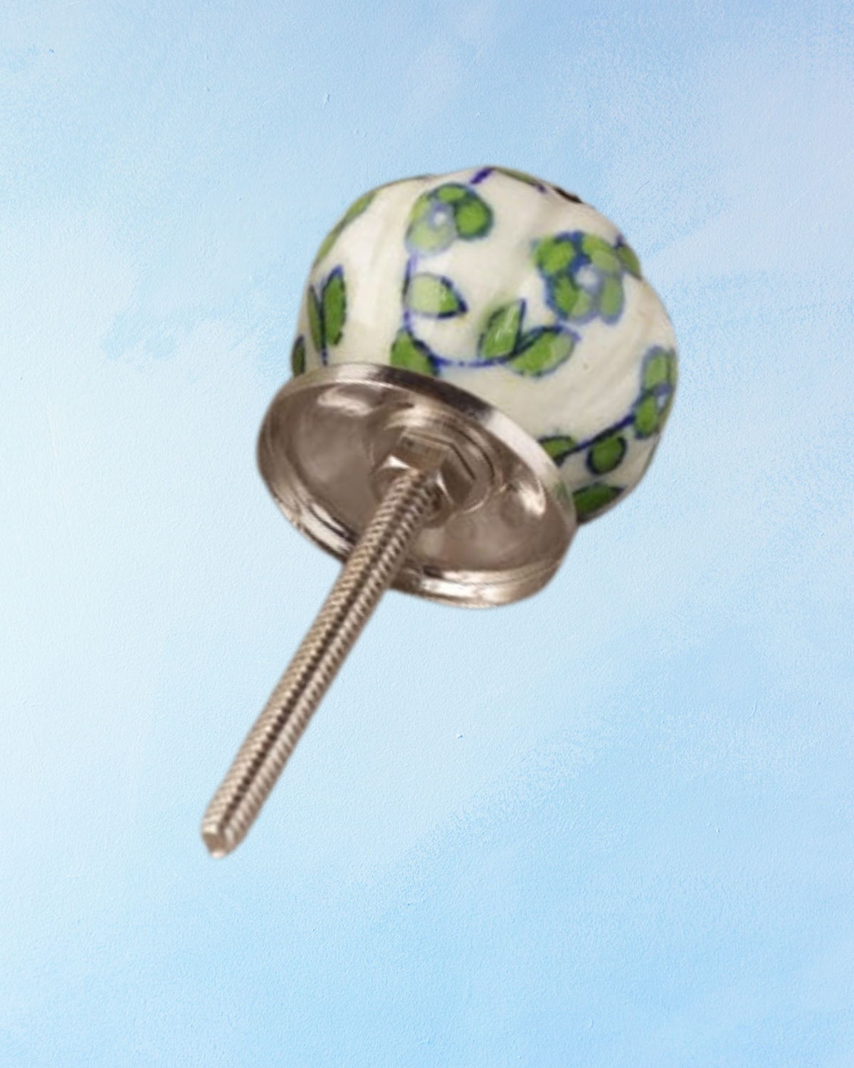 ceramic furniture knob - climbing vine