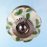 furniture knob - ceramic - climbing vine