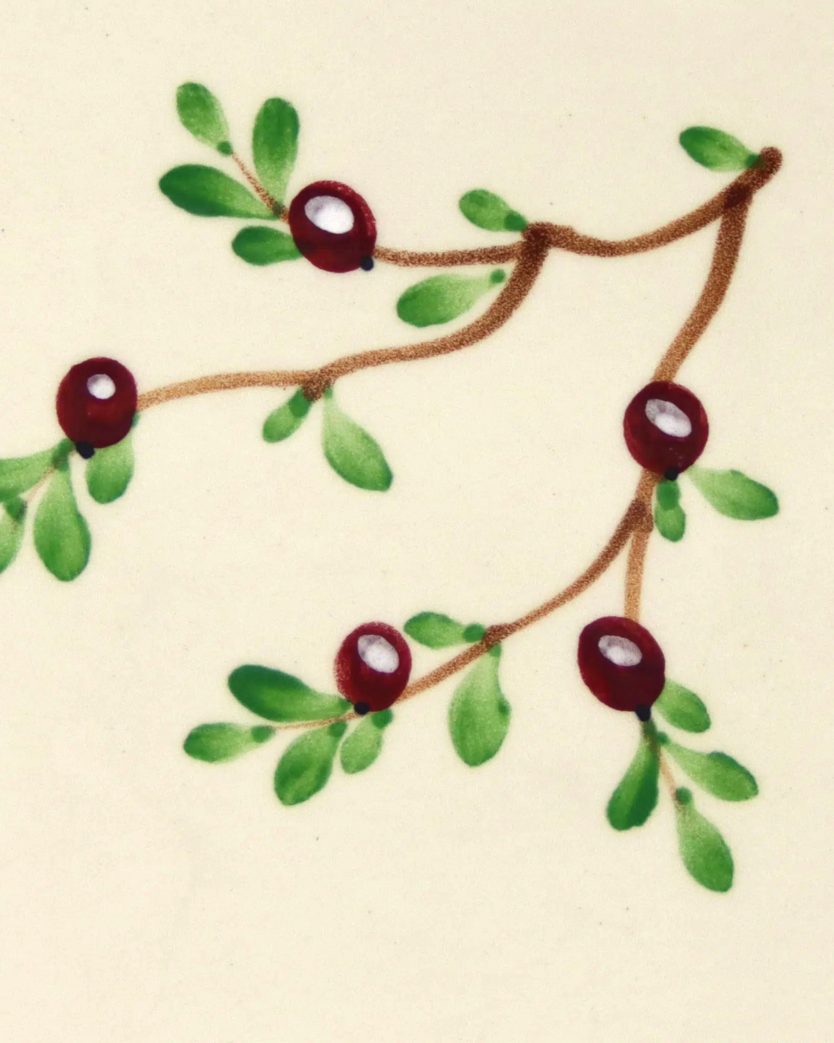 stoneware - cranberry oil dispenser