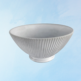 ceramic - serving bowl - cloud lines