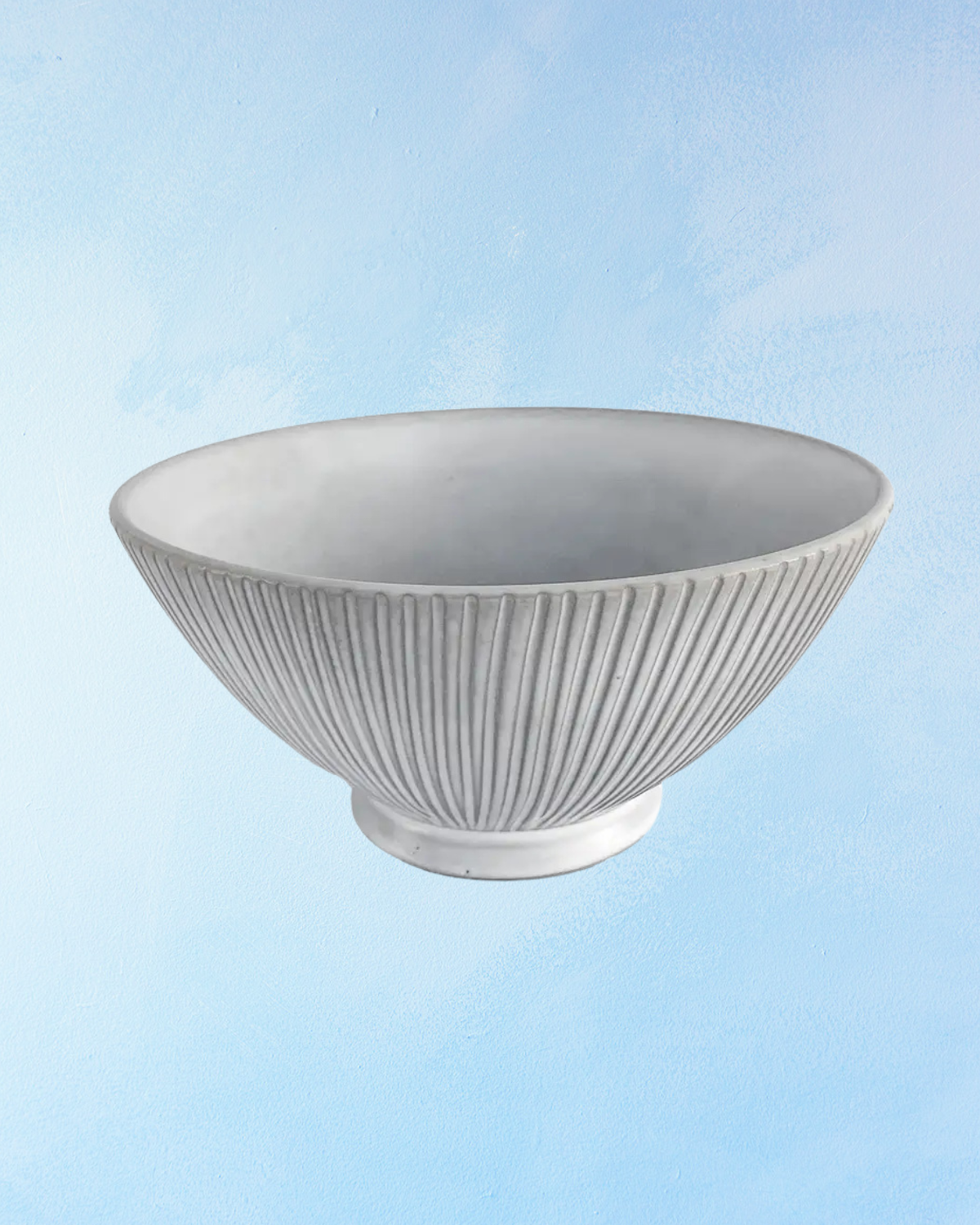 ceramic - serving bowl - cloud lines