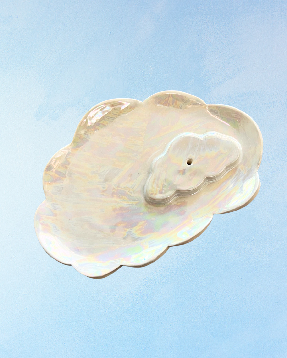 incense burner - ceramic cloud