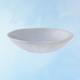 ceramic - low serving bowl - cloud lines
