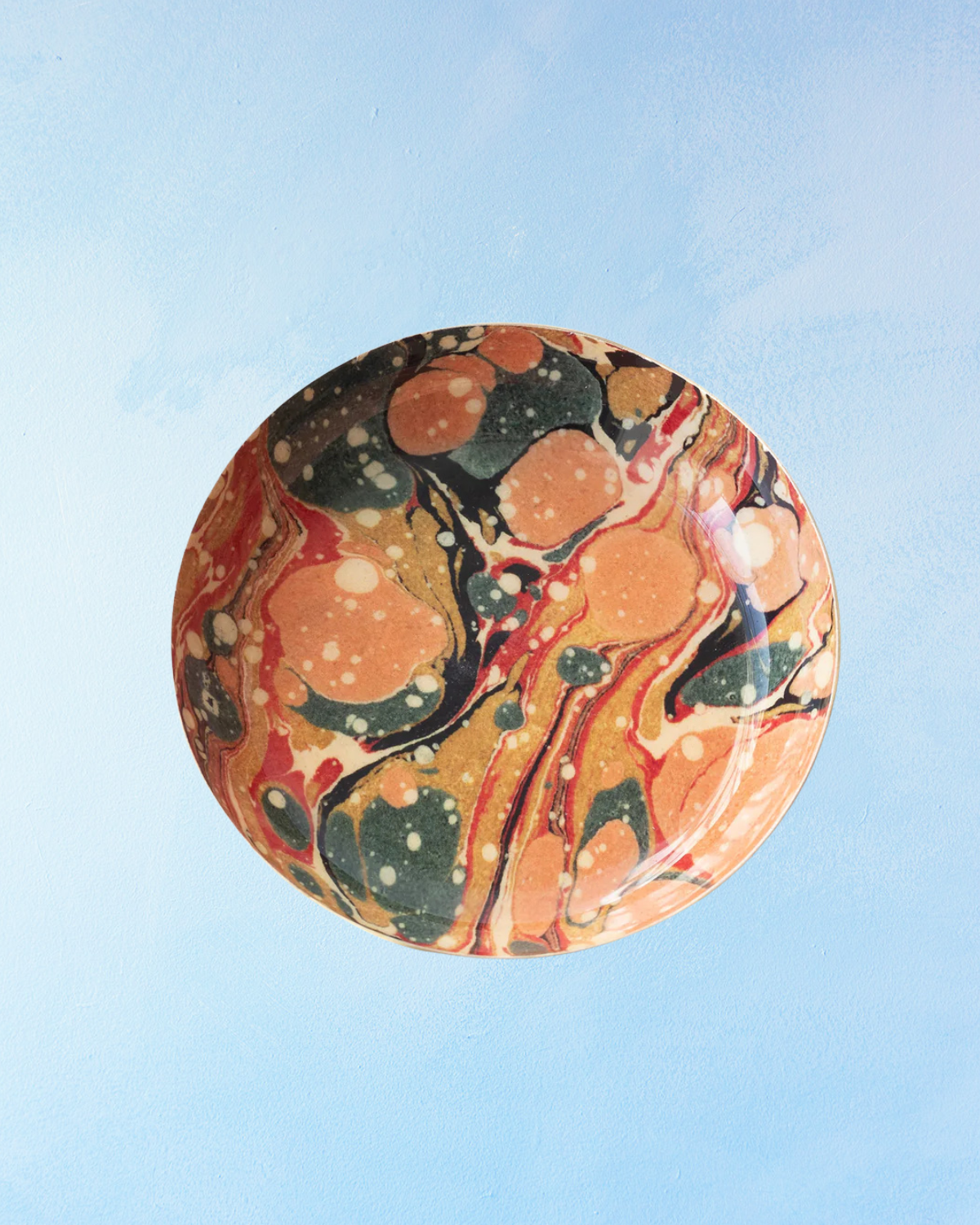 enamel tray - marbled