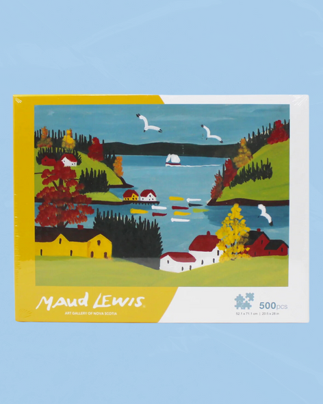 maud lewis puzzle (500pcs) - coastal scene with gulls