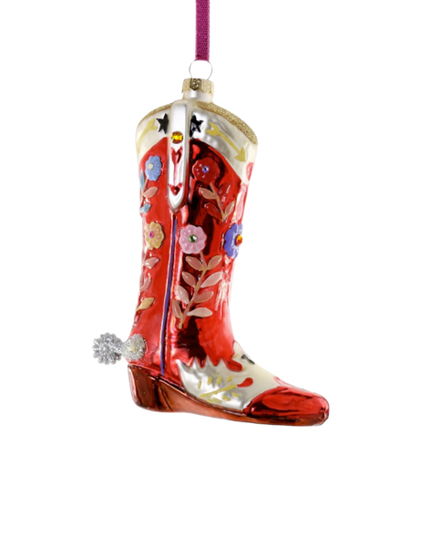ornament - rhinestone cowboy boot