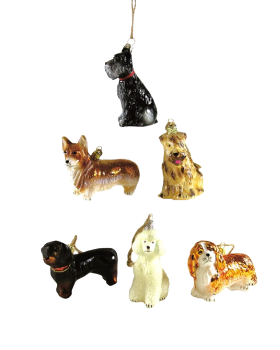 ornament - dogs (various breeds)