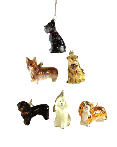 ornament - dogs (various breeds)