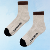 socks - girlfriend - black and coffee