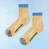 socks - girlfriend - colour block yellow and blue