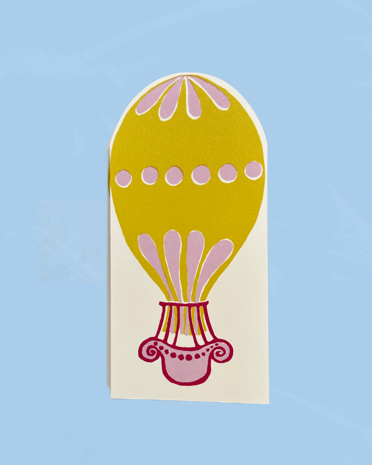 greeting card - hot air balloons concertina