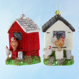 ornament - chicken coop (assorted colours)