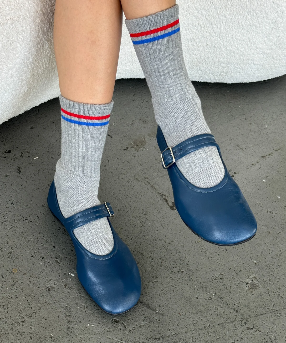 chaussettes - copain - gris véritable