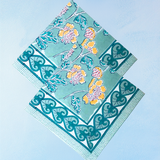 napkins - cornflower green (set of two)