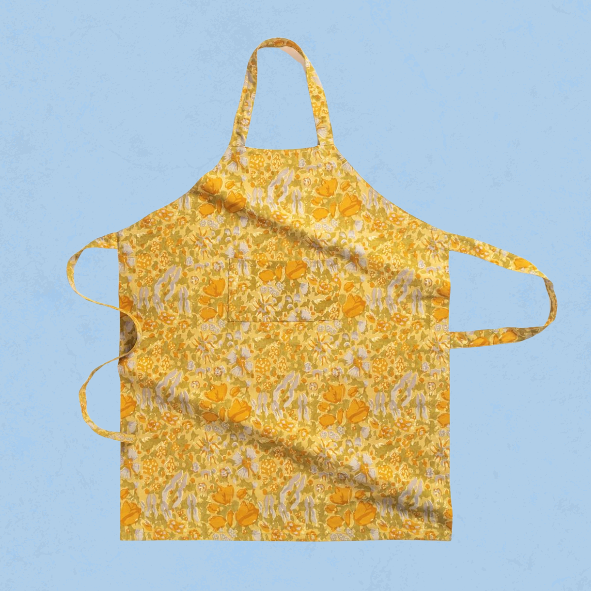 Couleur Nature jardin mustard and grey apron 