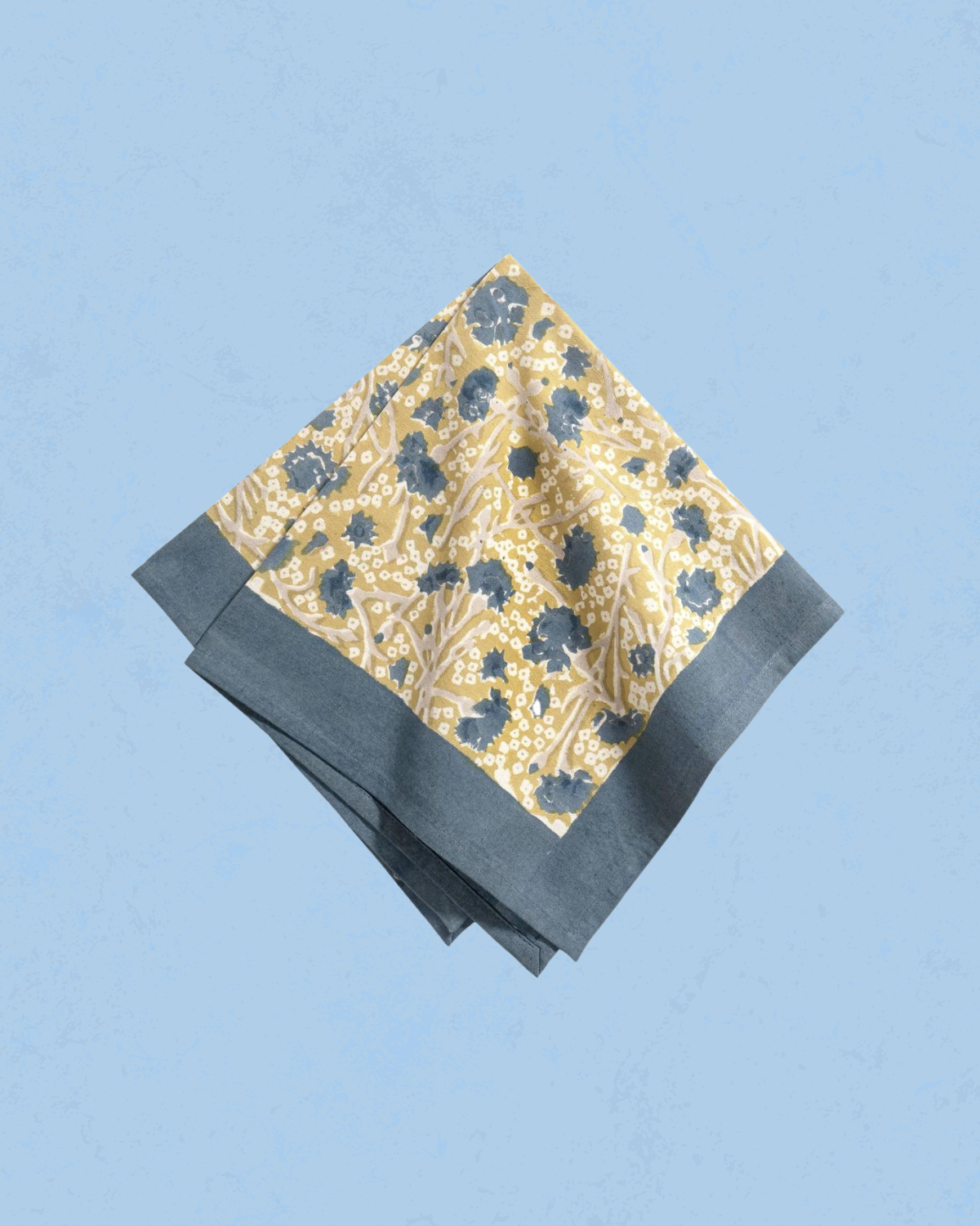 Couleur Nature napkins in meadows blue nad green