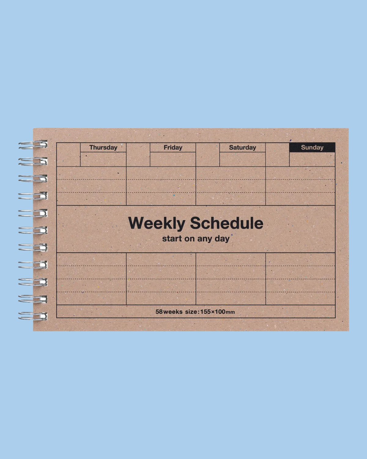weekly planner - beige