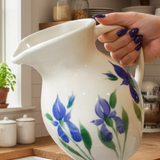 stoneware - field of iris pitcher