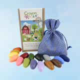 toy - crayon rocks 16 set - farm collection