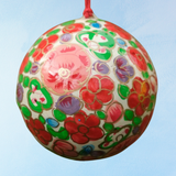 ornament - floral baubles (assorted colours)