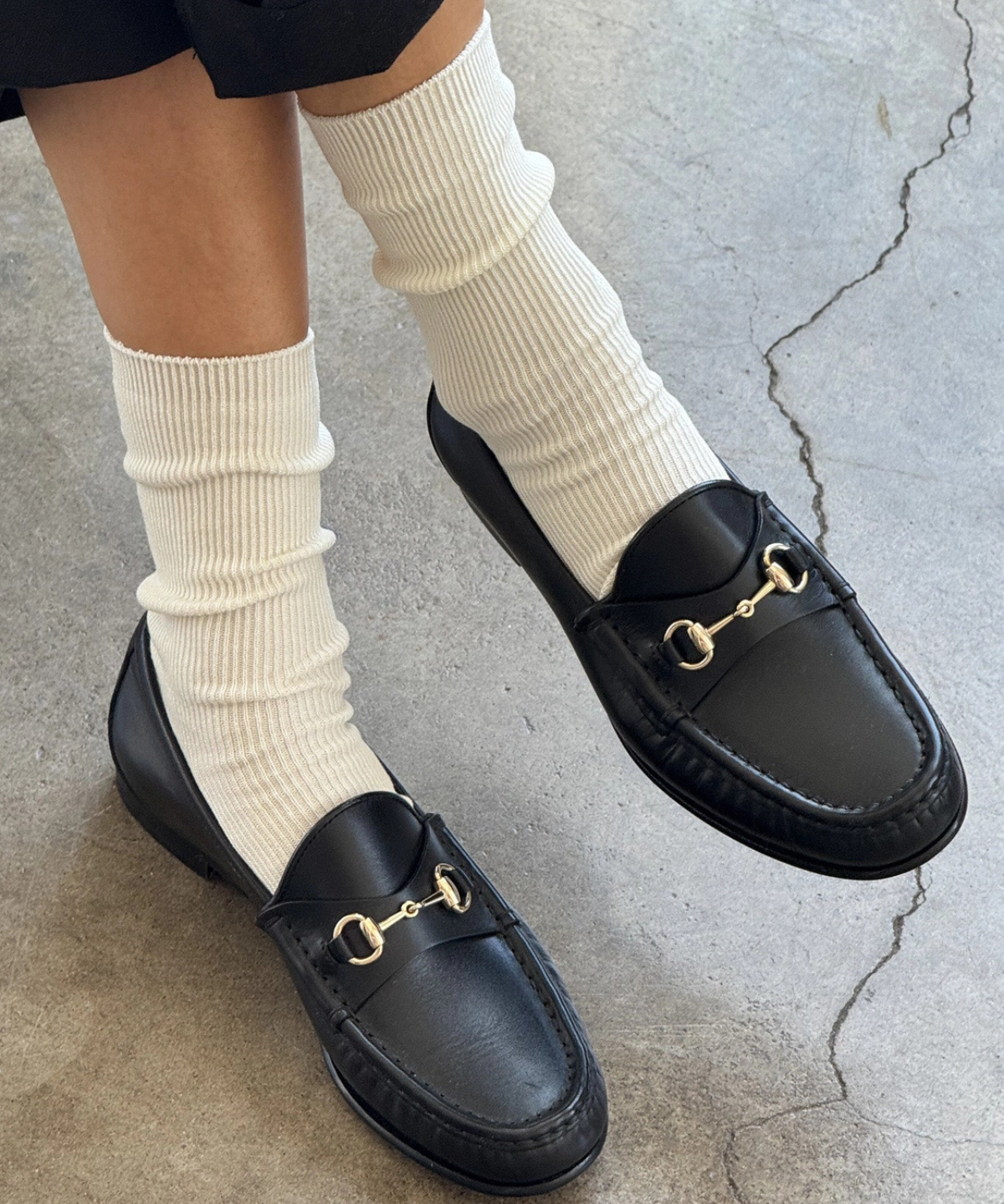 socks - crisp step sock - white