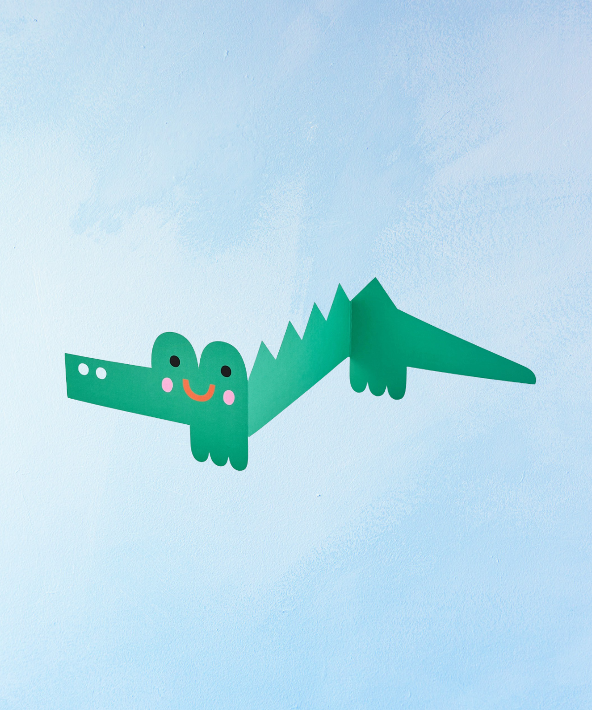greeting card - happy birthday crocodile