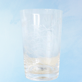verrerie - gobelet : fougère gravée en cristal
