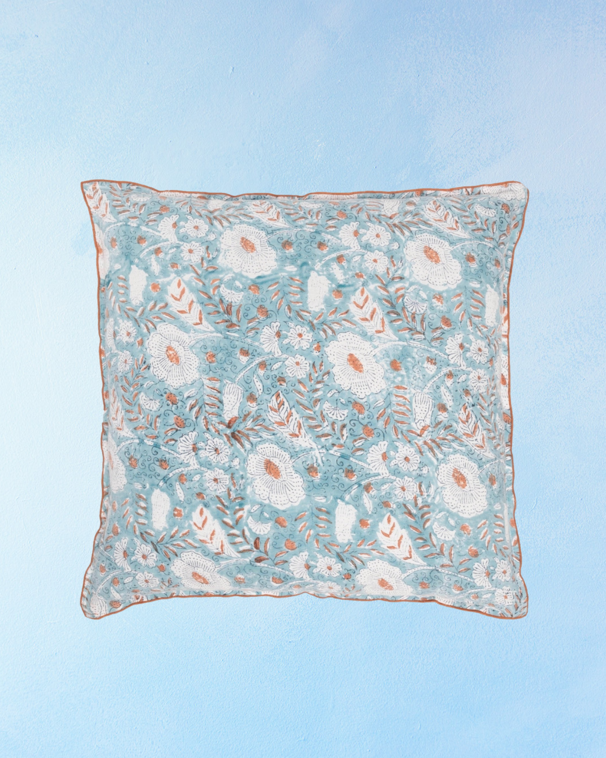 pillow cover - linen mabel blue