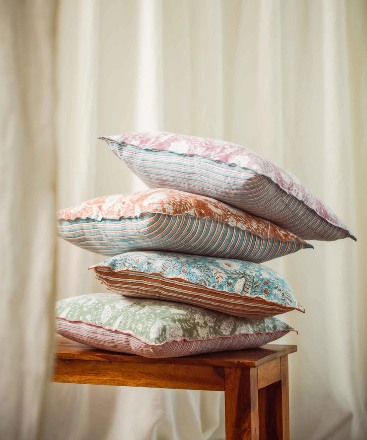 pillow - linen mabel purple