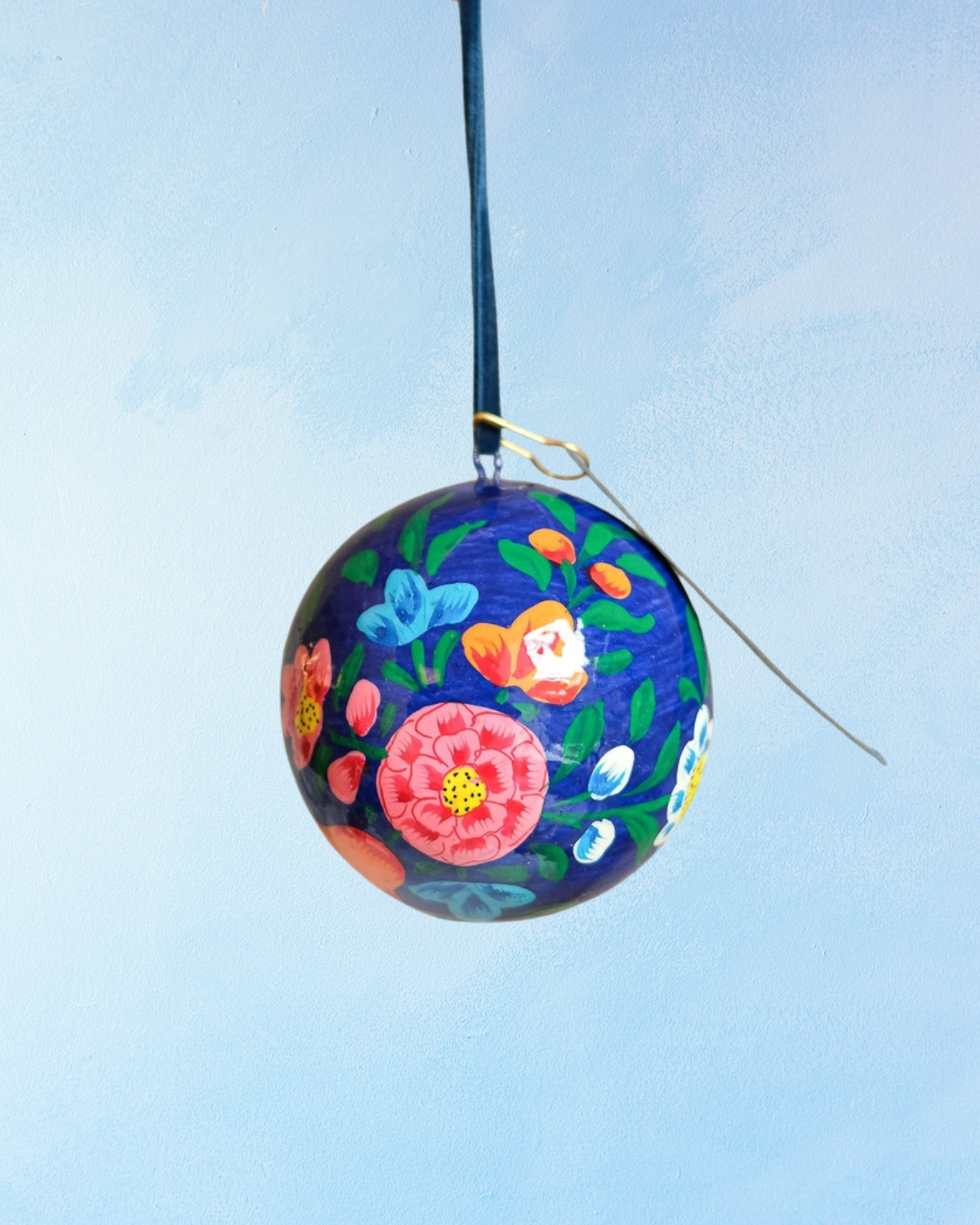 ornament - paper maché bauble (assorted)