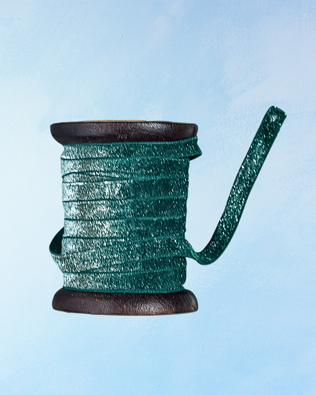 ribbon - dark green glitter - 10 metres – Baa Baazaar