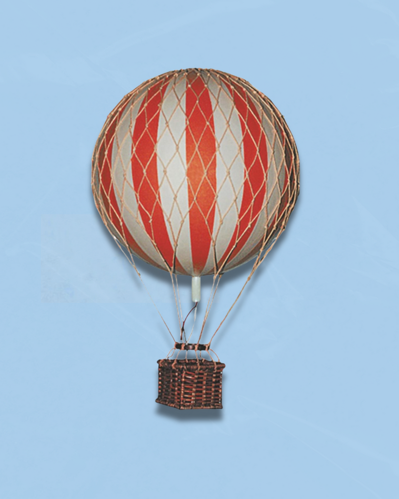 Decorative Air Balloon Small with mini red stripes