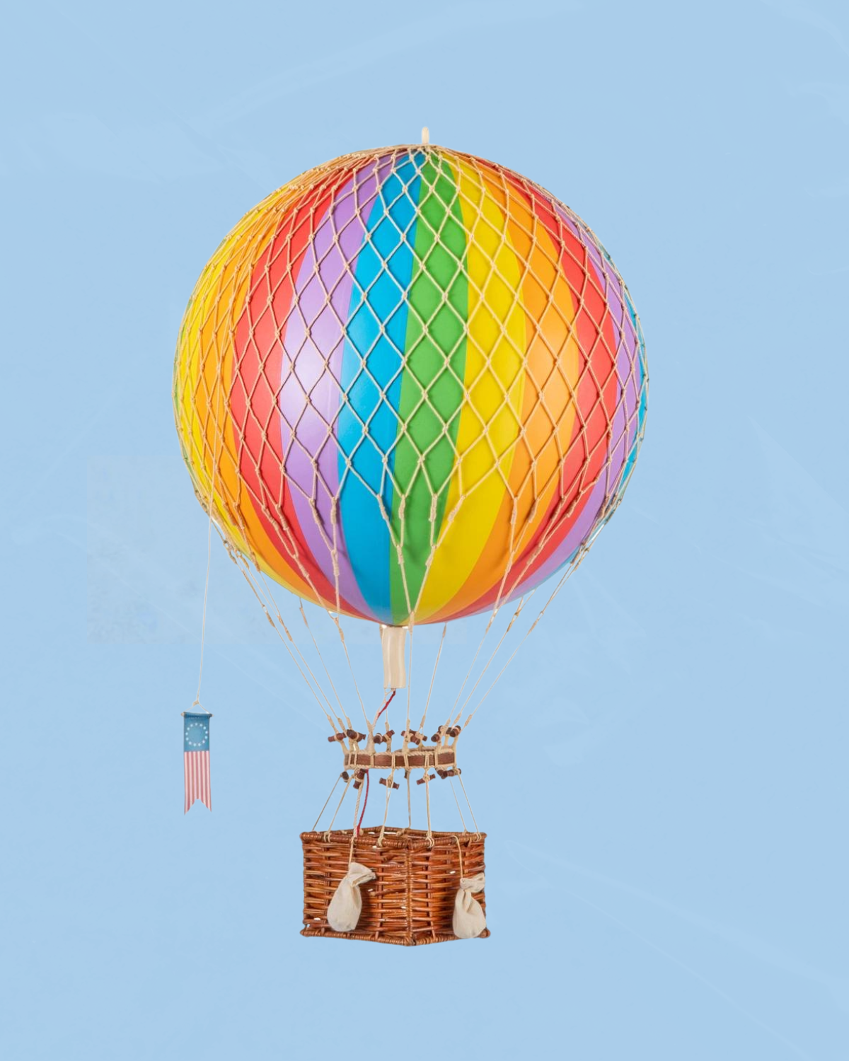 decorative air balloon - large - classic rainbow stripe