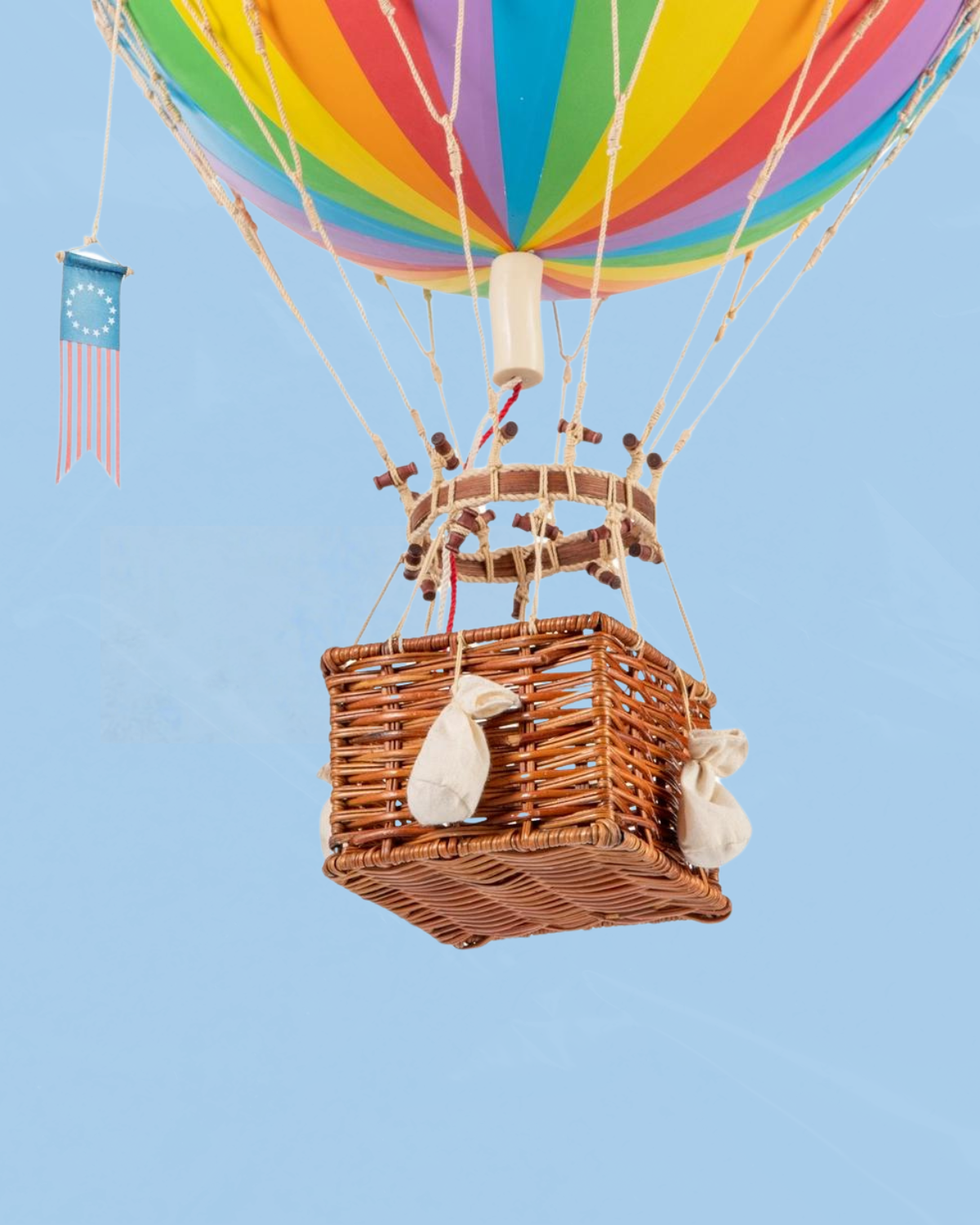 decorative air balloon - large - classic rainbow stripe