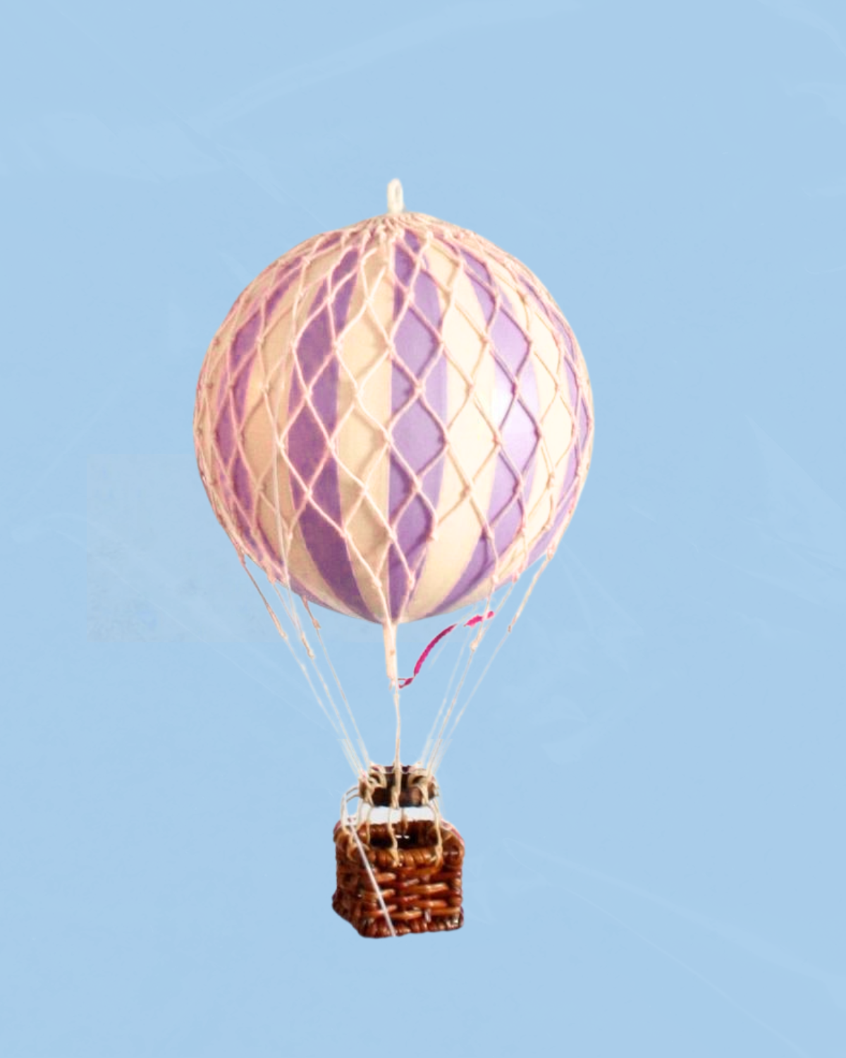 decorative air balloon - small - lavender mini stripe