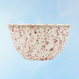 enamelware - salad bowl: desert rose