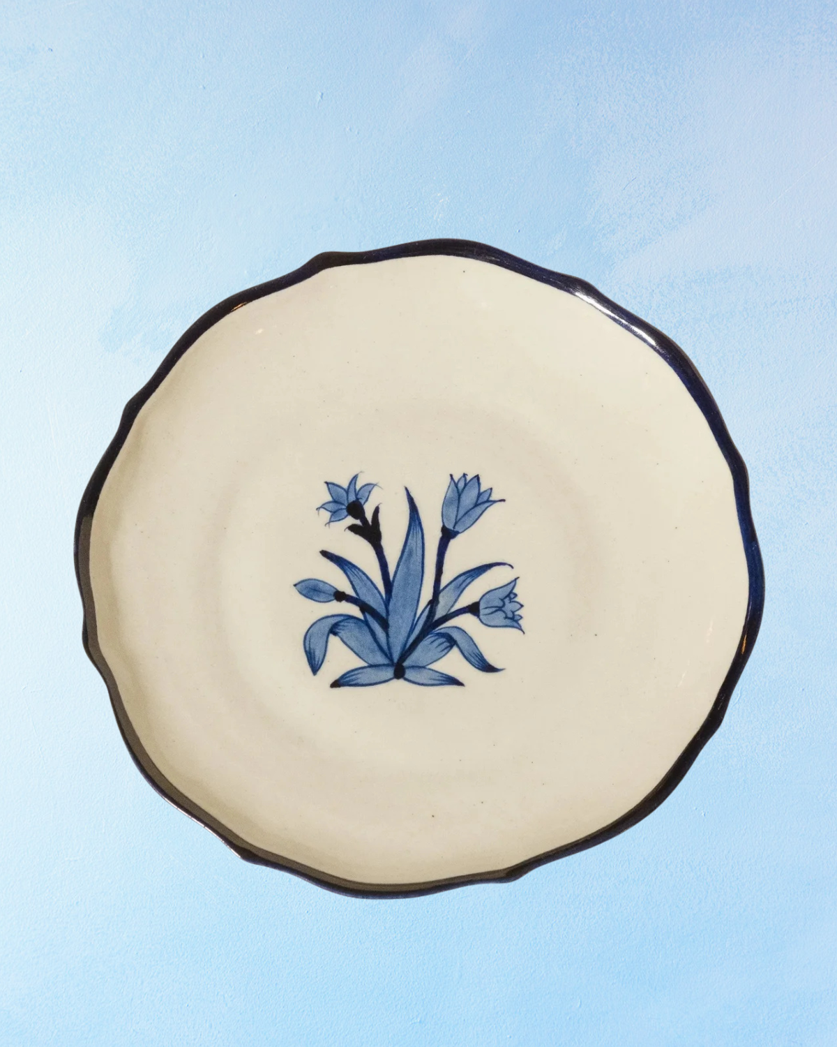 dinnerware - small plate: blue tulip