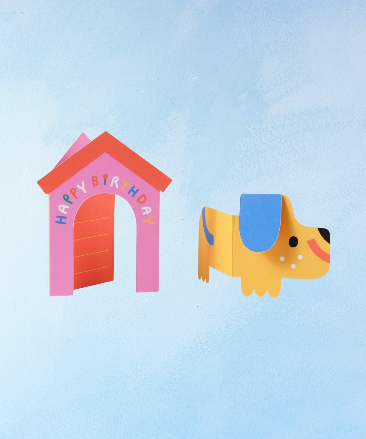 greeting card - birthday dog house