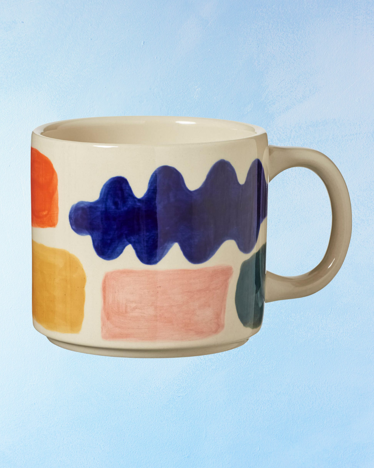 stoneware - painted mug