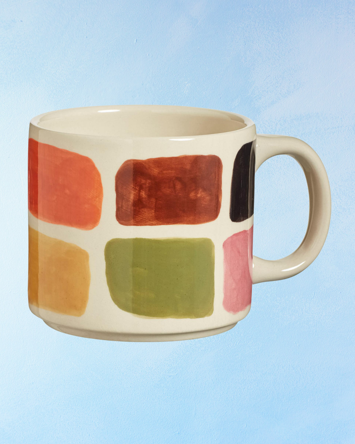 stoneware - painted mug