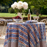 tablecloth - avignon: red and blue (multiple sizes)