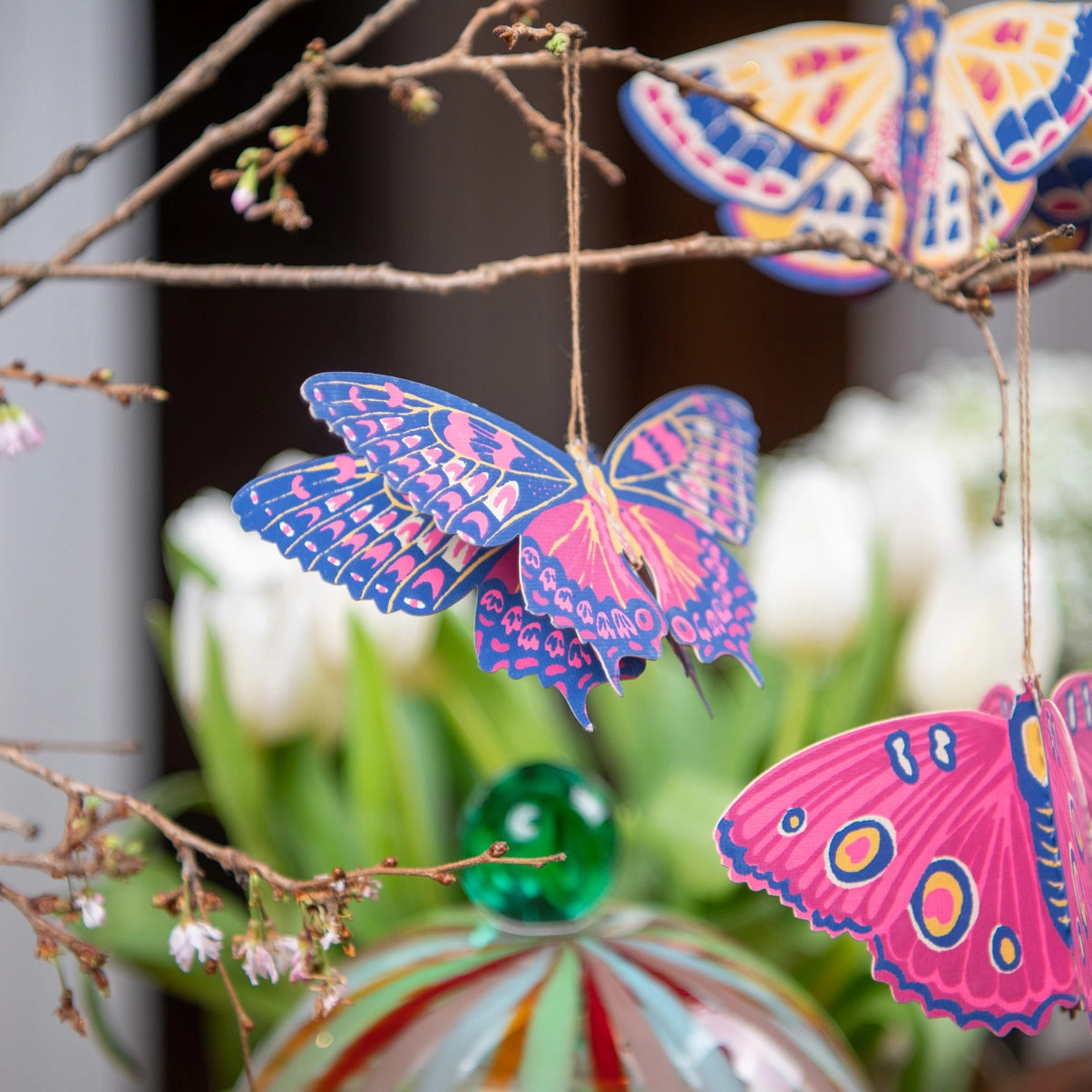 East End Press paper butterflies on a branch