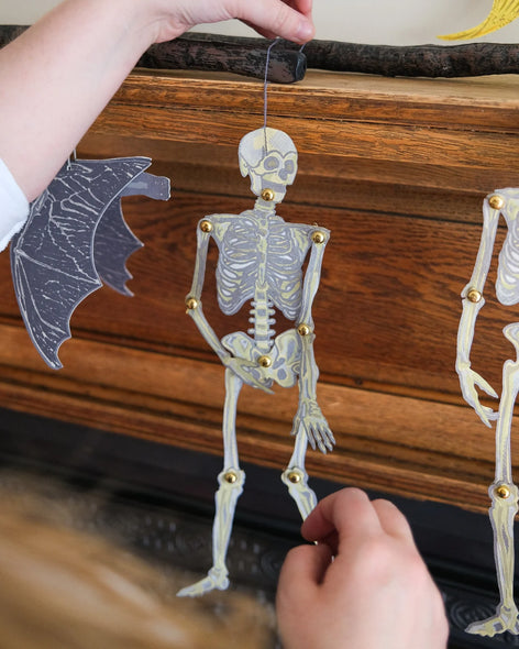 skeleton paper ornaments